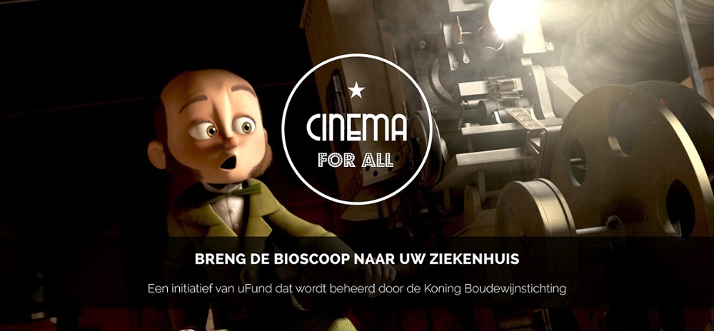 Breng de bioscoop naar uw ziekenhuis - Een initiatief van uFund dat wordt beheerd door de koning Boudewijnstichting